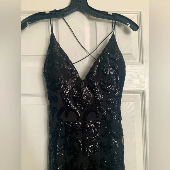 Windsor | Dresses | Windsor Black Sequins Prom Dress | Poshmark
